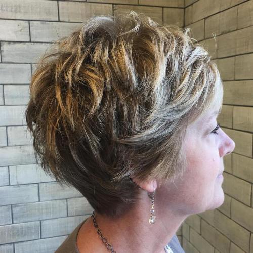 Layered Pixie for Women Over 50