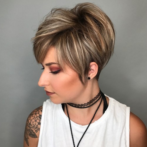 Long Pixie Hairstyles With Highlights