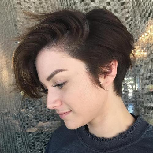 Long Tapered Pixie Haircut