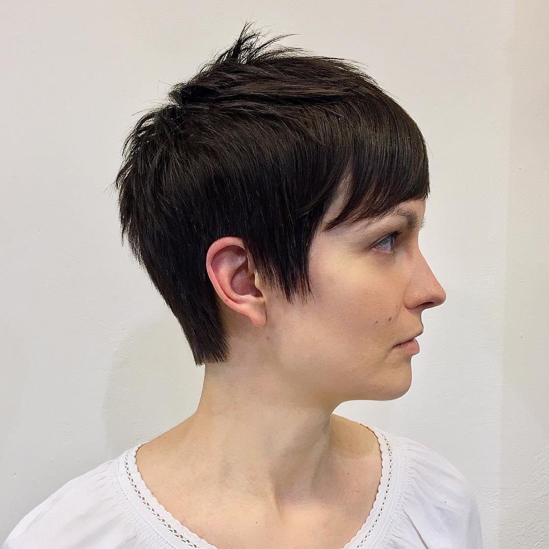 Brunette Pixie Hairstyle