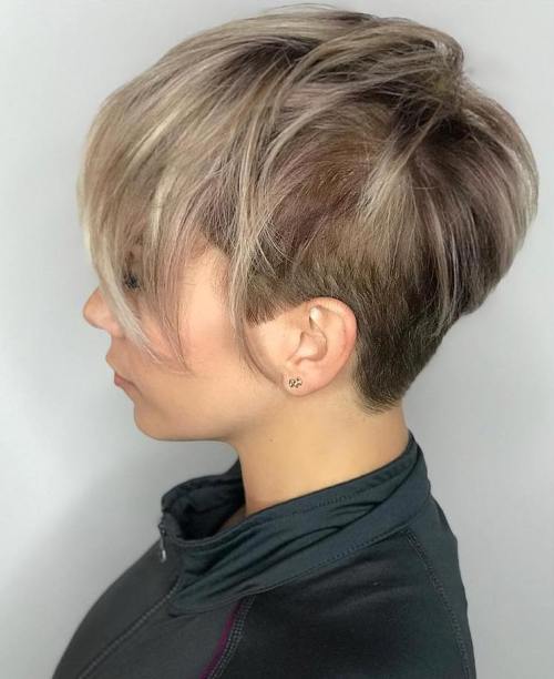 Short Haircut With Long Layers