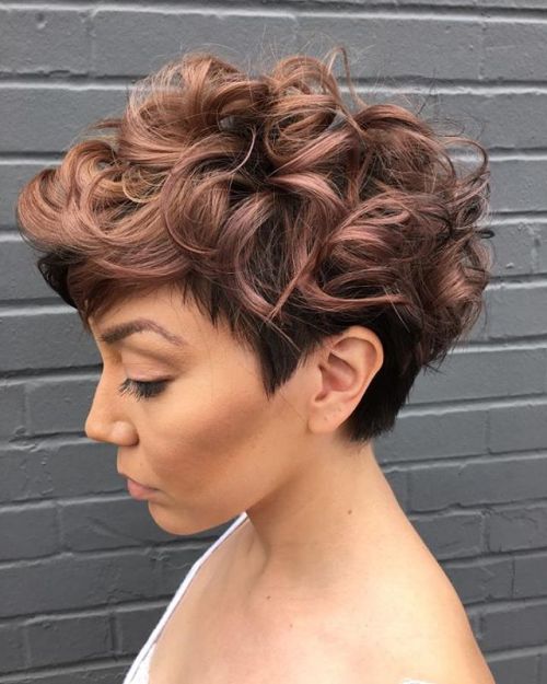 Women'S Tapered Curly Haircut