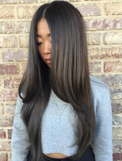 Asian Long Straight Hairstyle