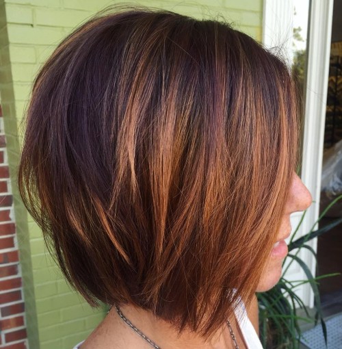 Tousled Layered Side-Parted Bob