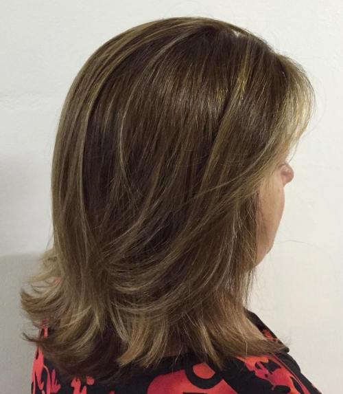50+ Shoulder-Length Layered Hairstyle