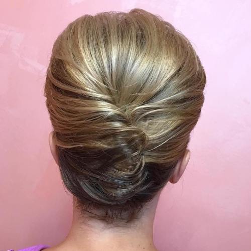 French Twist For Short Hair