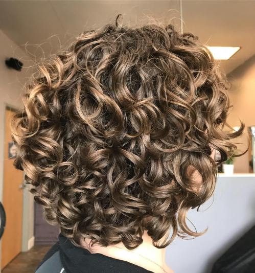 Shorter Rounded Curly Hairstyle