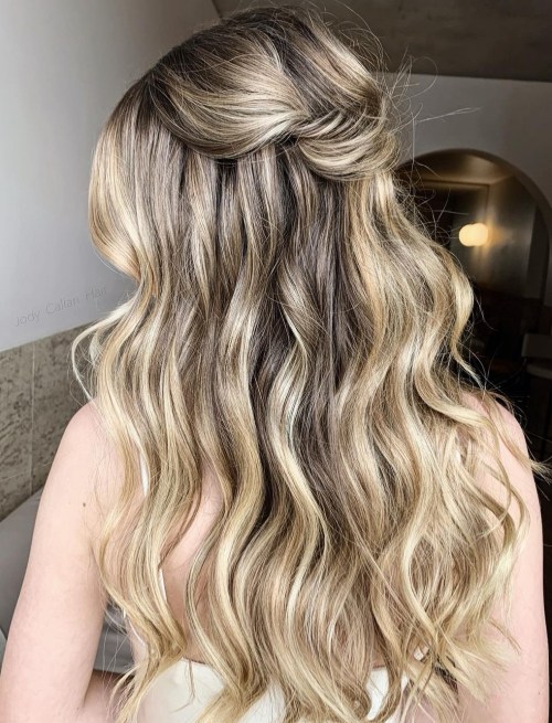 Simple Prom Hairstyle for Long Hair