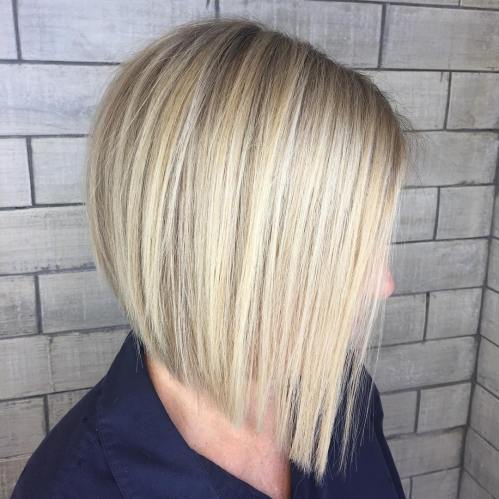 Blunt Blonde Bob For Straight Hair