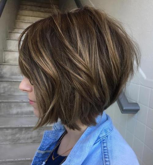 Classy Brown Bob With Long Layers