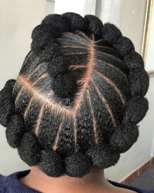Natural African American Updo