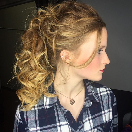 Curly Ponytail For Long Hair