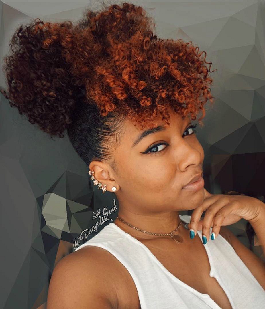 high curly ponytails for natural hair