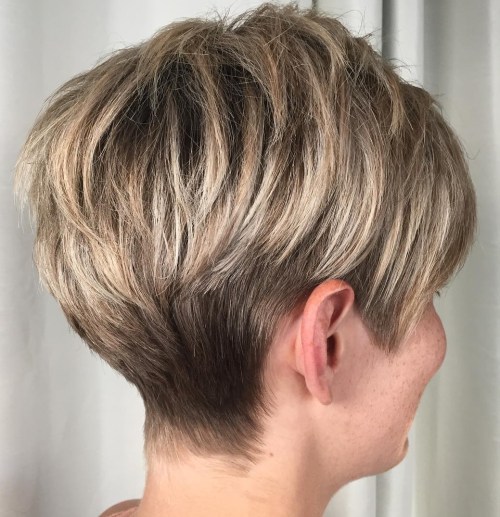 Ash Bronde Tapered Pixie