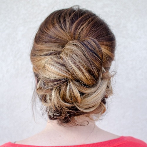 Casual Updo For Thick Hair