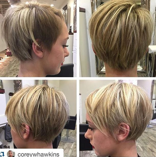 long pixie with highlights