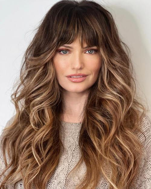 Fancy Layered Waves for Long Hair