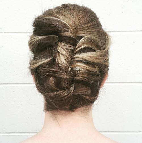 French Twist Updo For Shorter Hair