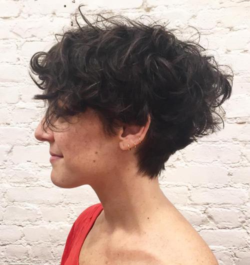 Short Tapered Haircut For Curly Hair