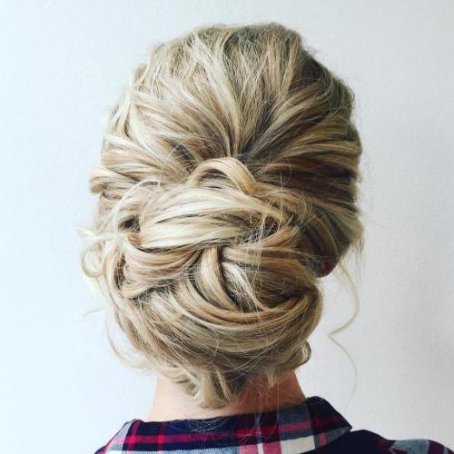 Twisted Messy Bun For Long Hair