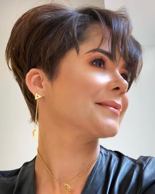 Layered Tapered Pixie to Look Younger