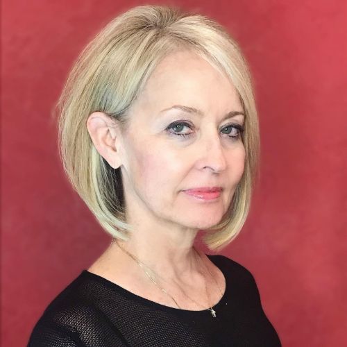 Youthful Blonde Bob for Women over 50