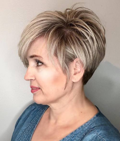 Tapered Pixie with Crown Lift