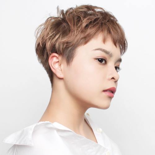 Tousled Tapered Layered Pixie
