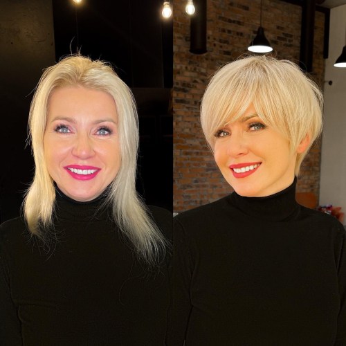 Airy Blonde Pixie Makeover