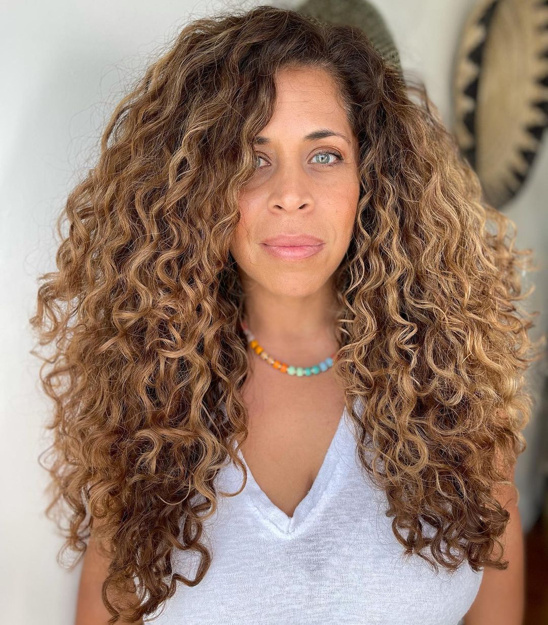 Gorgeous Bronde Style for Naturally Curly Hair