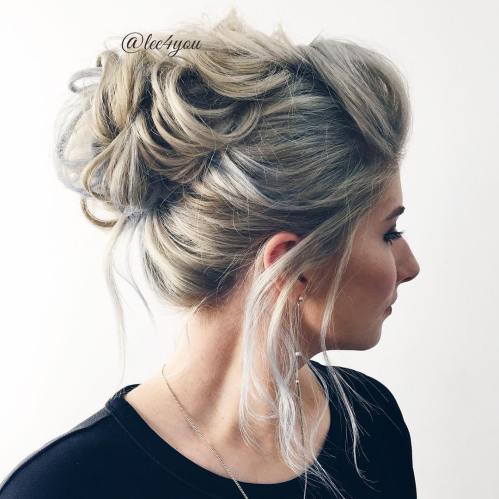 Looped Messy Updo