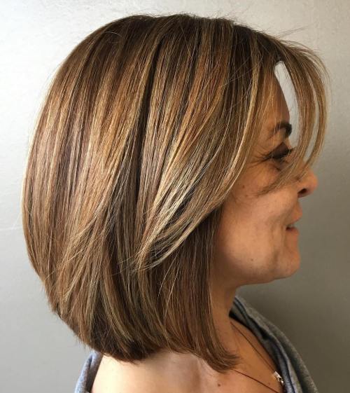 Over 50 A-Line Bob Hairstyle