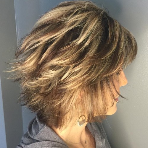 Over 50 Short Feathered Hairstyle for Thin Hair