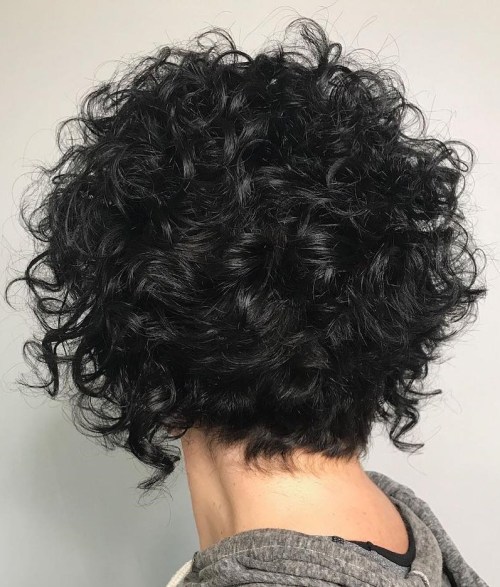 Short Curly Messy Hairstyle