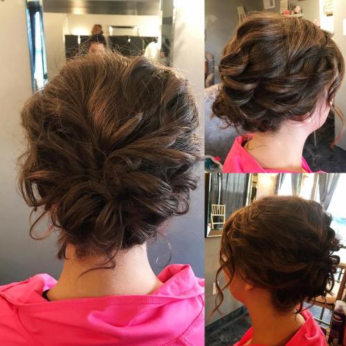 Curly Updo For Short Hair