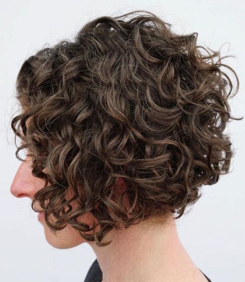 Jaw-Length Bob For Wavy Curly Hair
