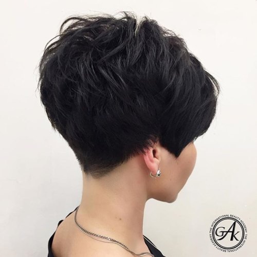 Low Maintenance Pixie For Thick Hair
