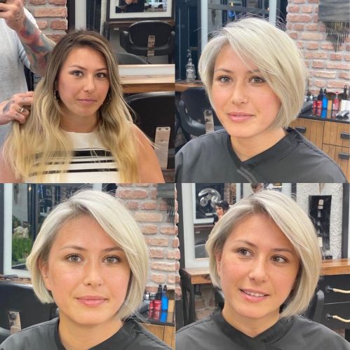 Fine Hair Bob for Round Faces