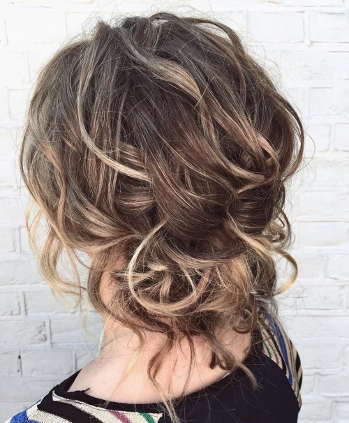 Easy Messy Updo For Wavy Hair