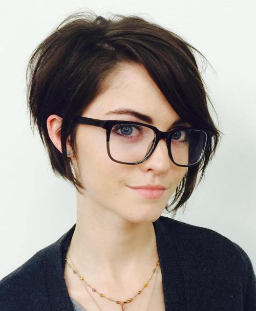 Hipster Long Pixie Hairstyle
