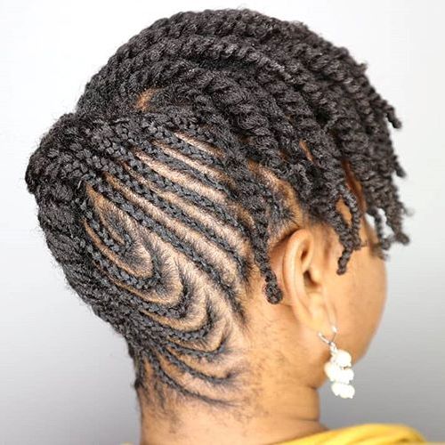 Protective Updo Style For Short Natural Hair