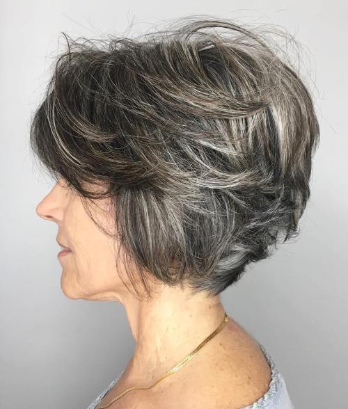 Short Textured Hairstyle Over 50