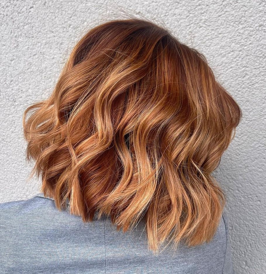 Blonde Highlights in Copper Red Hair