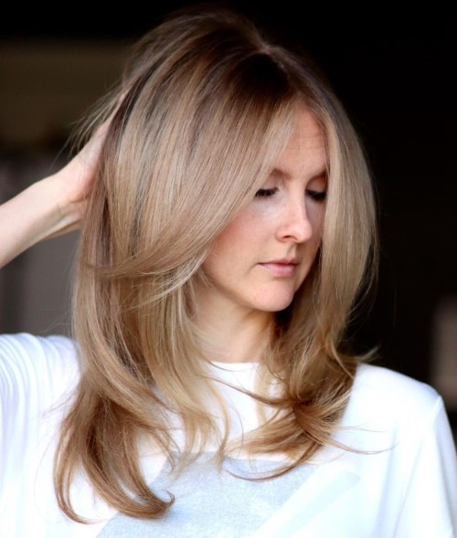 Medium Length Hairstyle with Long Layers