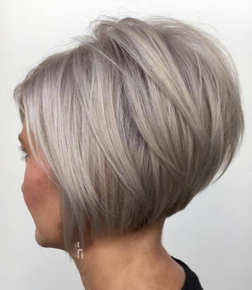 Silver Pixie Bob With Stacked Layers