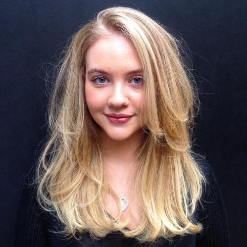 Two-Layer Long Blonde Cut